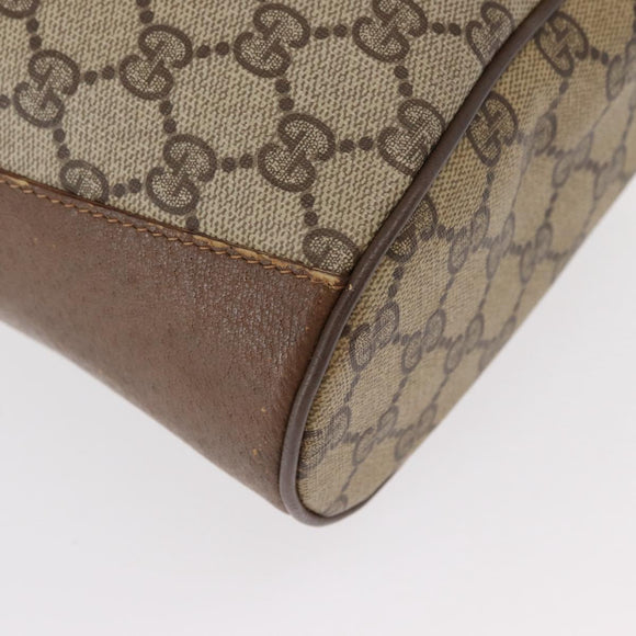 GUCCI GG Supreme Web Sherry Line Bag PVC Red Beige 41 02 034 Auth 156025