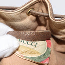 GUCCI GG Supreme Web Sherry Line Bag PVC Red Beige 41 02 034 Auth 156025-12