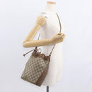 GUCCI GG Supreme Web Sherry Line Bag PVC Red Beige 41 02 034 Auth 156025-21