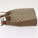 GUCCI GG Supreme Web Sherry Line Bag PVC Red Beige 41 02 034 Auth 156025-4