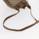 GUCCI GG Supreme Web Sherry Line Bag PVC Red Beige 41 02 034 Auth 156025-7