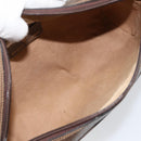 GUCCI GG Supreme Web Sherry Line Shoulder Bag PVC Beige Gold Auth 156026-11