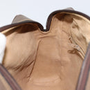 GUCCI GG Supreme Web Sherry Line Shoulder Bag PVC Beige Gold Auth 156026-20