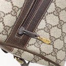 GUCCI GG Supreme Web Sherry Line Shoulder Bag PVC Beige Gold Auth 156026-23