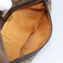 GUCCI GG Supreme Web Sherry Line Shoulder Bag PVC Beige Gold Auth 156026-24