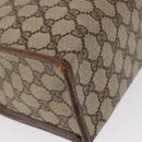 GUCCI GG Supreme Web Sherry Line Hand Bag PVC Beige Gold 010 378 Auth 156033-15