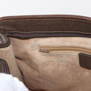 GUCCI GG Supreme Web Sherry Line Hand Bag PVC Beige Gold 010 378 Auth 156033-21