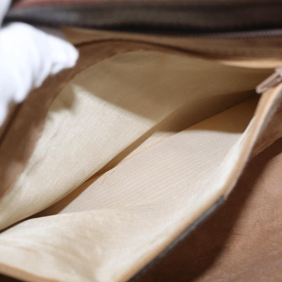 GUCCI GG Supreme Web Sherry Line Hand Bag PVC Beige Gold 010 378 Auth 156033