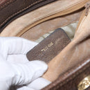 GUCCI GG Supreme Web Sherry Line Hand Bag PVC Beige Gold 010 378 Auth 156033-12