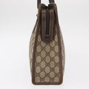 GUCCI GG Supreme Web Sherry Line Hand Bag PVC Beige Gold 010 378 Auth 156033-3