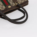 GUCCI GG Supreme Web Sherry Line Hand Bag PVC Beige Gold 010 378 Auth 156033-7