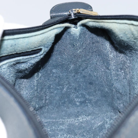 GUCCI GG Supreme Sherry Line Boston Bag PVC Navy Gold 002 39 0069 Auth 156034