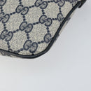 GUCCI GG Supreme Sherry Line Shoulder Bag PVC Red Navy Auth 156035-9