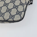 GUCCI GG Supreme Sherry Line Shoulder Bag PVC Red Navy Auth 156035-15