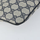 GUCCI GG Supreme Sherry Line Shoulder Bag PVC Red Navy Auth 156035-16