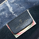 GUCCI GG Supreme Sherry Line Shoulder Bag PVC Red Navy Auth 156035-19