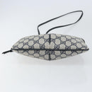 GUCCI GG Supreme Sherry Line Shoulder Bag PVC Red Navy Auth 156035-5