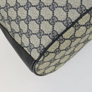 GUCCI GG Supreme Sherry Line Shoulder Bag PVC Red Navy 14 02 034 Auth 156036-13