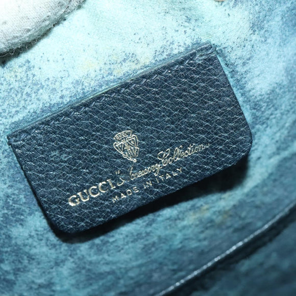 GUCCI GG Supreme Sherry Line Shoulder Bag PVC Red Navy 14 02 034 Auth 156036