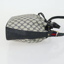 GUCCI GG Supreme Sherry Line Shoulder Bag PVC Red Navy 14 02 034 Auth 156036-4