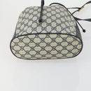 GUCCI GG Supreme Sherry Line Shoulder Bag PVC Red Navy 14 02 034 Auth 156036-9