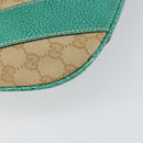 GUCCI GG Canvas Shoulder Bag Beige Silver 134357 Auth 156040-16