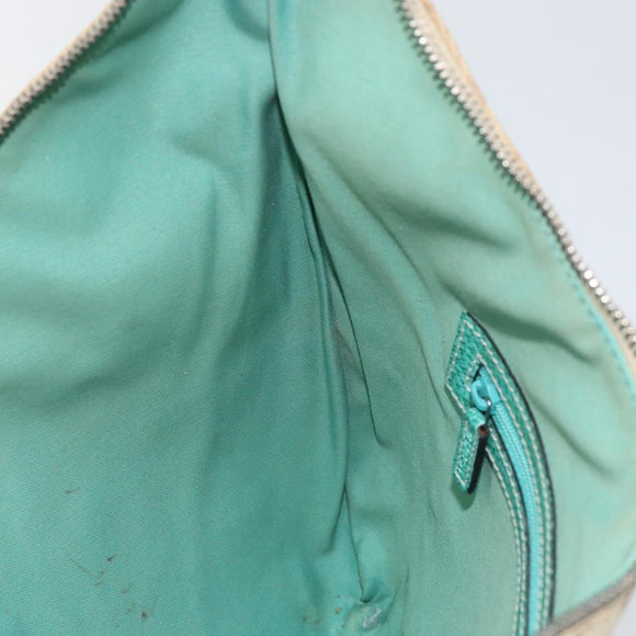 GUCCI GG Canvas Shoulder Bag Beige Silver 134357 Auth 156040