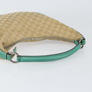 GUCCI GG Canvas Shoulder Bag Beige Silver 134357 Auth 156040-7