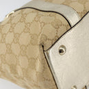 GUCCI GG Canvas Abbey Tote Bag Beige Gold 141470 Auth 156041-11