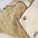GUCCI GG Canvas Abbey Tote Bag Beige Gold 141470 Auth 156041-13