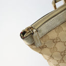 GUCCI GG Canvas Abbey Tote Bag Beige Gold 141470 Auth 156041-16