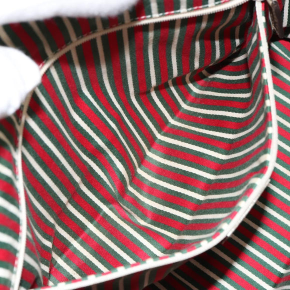 GUCCI GG Canvas Abbey Tote Bag Beige Gold 141470 Auth 156041