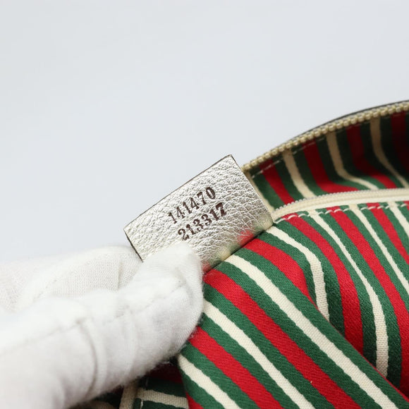 GUCCI GG Canvas Abbey Tote Bag Beige Gold 141470 Auth 156041