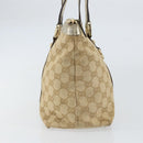 GUCCI GG Canvas Abbey Tote Bag Beige Gold 141470 Auth 156041-5