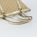 GUCCI GG Canvas Abbey Tote Bag Beige Gold 141470 Auth 156041-7