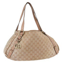 GUCCI GG Crystal Abbey Tote Bag Pink Gold 130736 Auth 156043-1