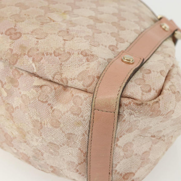 GUCCI GG Crystal Abbey Tote Bag Pink Gold 130736 Auth 156043