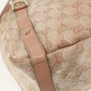 GUCCI GG Crystal Abbey Tote Bag Pink Gold 130736 Auth 156043-16
