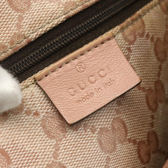 GUCCI GG Crystal Abbey Tote Bag Pink Gold 130736 Auth 156043