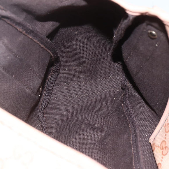 GUCCI GG Crystal Abbey Tote Bag Pink Gold 130736 Auth 156043