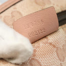 GUCCI GG Crystal Abbey Tote Bag Pink Gold 130736 Auth 156043-12
