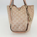 GUCCI GG Crystal Abbey Tote Bag Pink Gold 130736 Auth 156043-3