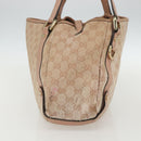 GUCCI GG Crystal Abbey Tote Bag Pink Gold 130736 Auth 156043-4