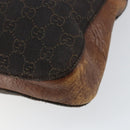 GUCCI Horsebit GG Canvas Shoulder Bag Black 101975 Auth 156044-12