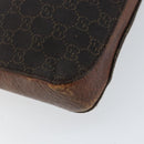 GUCCI Horsebit GG Canvas Shoulder Bag Black 101975 Auth 156044-13