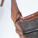 GUCCI Horsebit GG Canvas Shoulder Bag Black 101975 Auth 156044-15