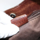 GUCCI Horsebit GG Canvas Shoulder Bag Black 101975 Auth 156044-23