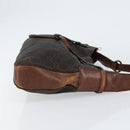 GUCCI Horsebit GG Canvas Shoulder Bag Black 101975 Auth 156044-4