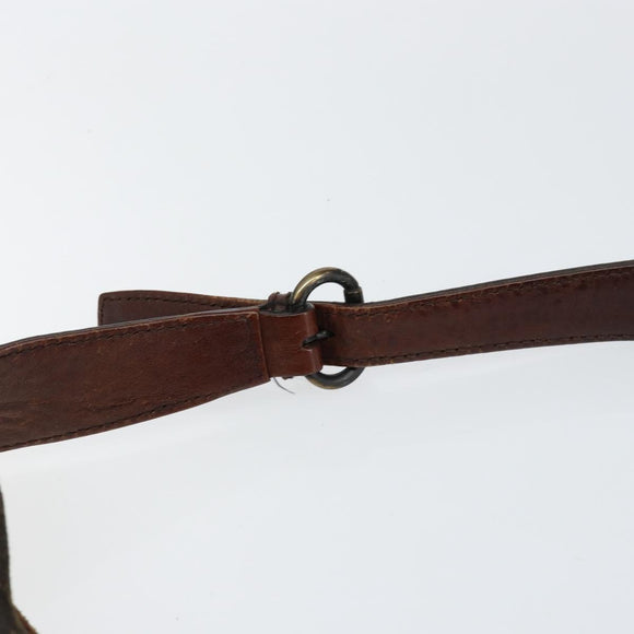 GUCCI Horsebit GG Canvas Shoulder Bag Black 101975 Auth 156044