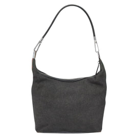 GUCCI Web Sherry Line Shoulder Bag Canvas Black Red Green 01234 Auth 156045 - 0